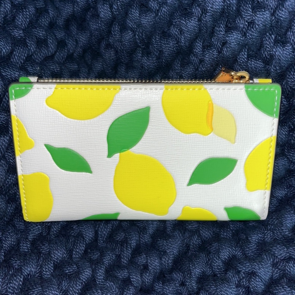 New With Tags Kate Spade Morgan Lemon Wallet - Picture 5 of 6
